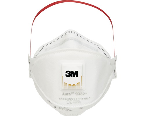 3M™ 9332 Pro 10 ademhalingsmasker, 10 stuks, beschermingsniveau FFP3