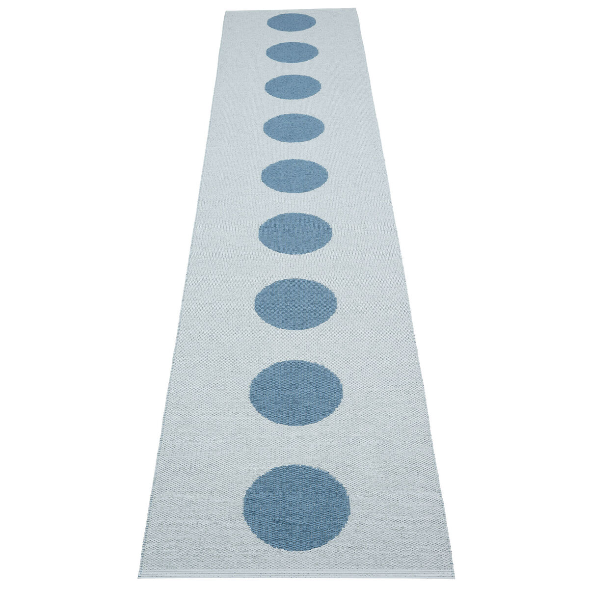 Pappelina Vera Pop teppe 70 × 360 cm, river/blue fog