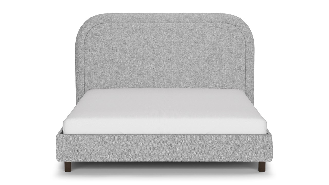 Bed Amber - Linen touch light grey