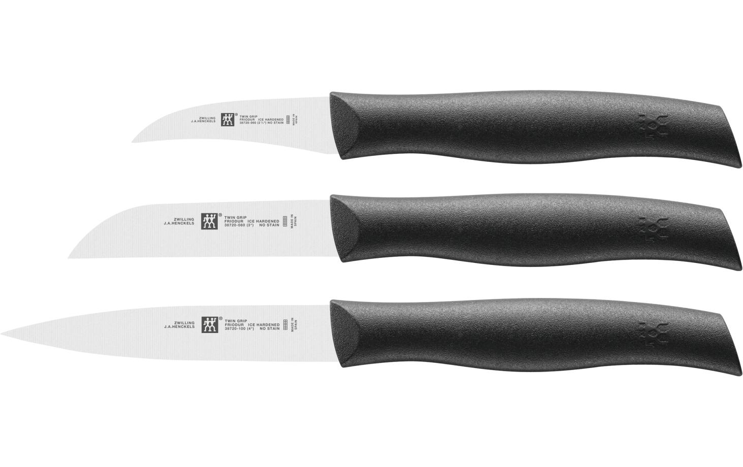 Küchenmesser Twin Grip Messerset 3-teiligEdelstahl Messerset