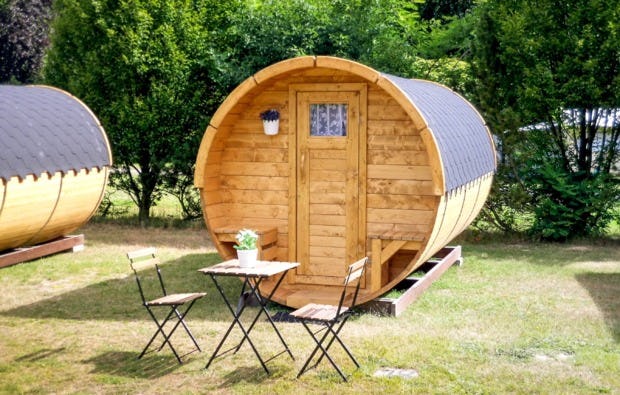 Übernachtung im Campingfass - Campingpark Elbtalaue