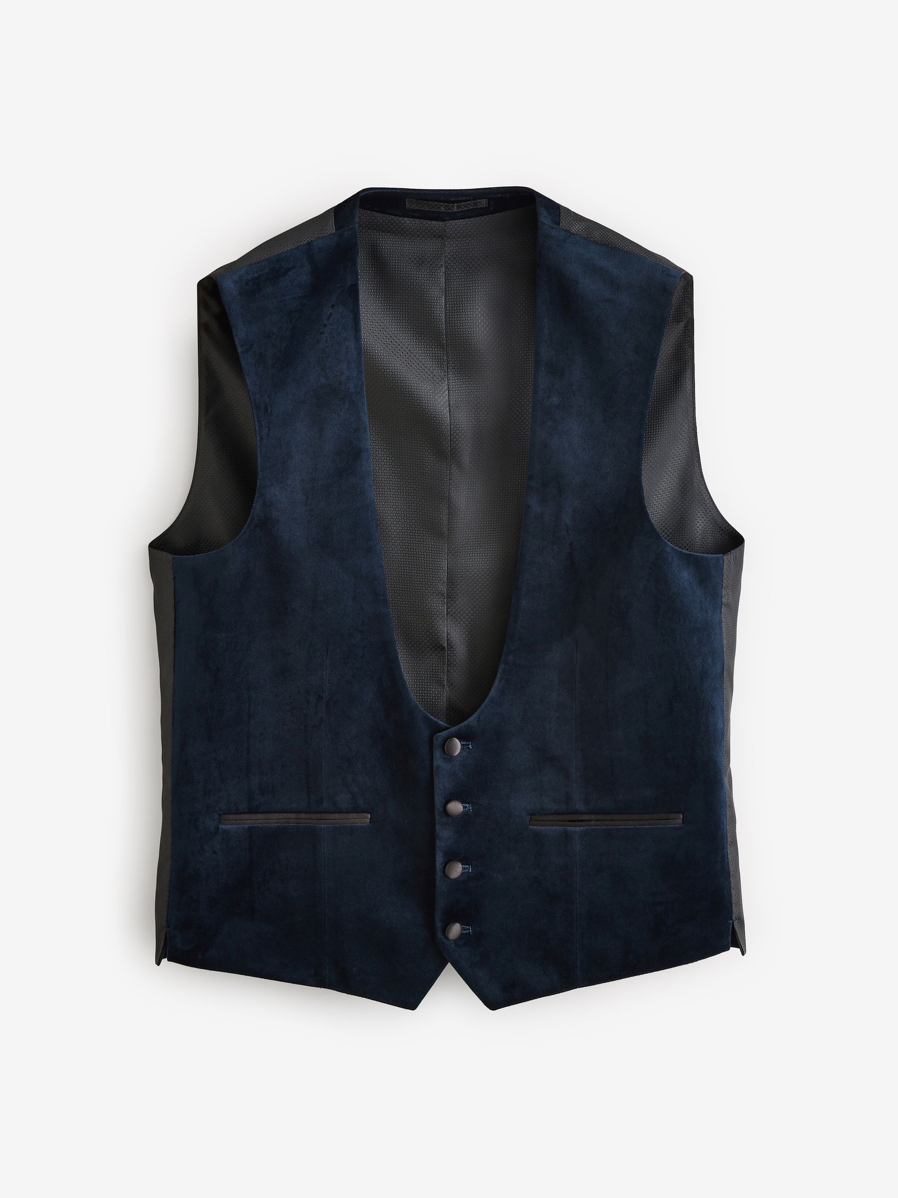 Donkerblauw - Velvet Waistcoat