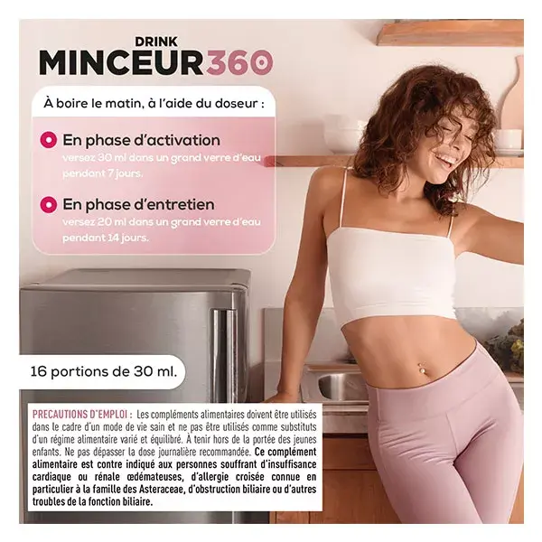 Eafit Minceur 360 Drink - Draineur & Brûleur - 500 ml - Goüt Ananas