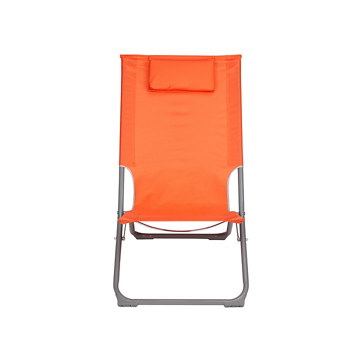 Chilienne en métal et toile Curacao orange