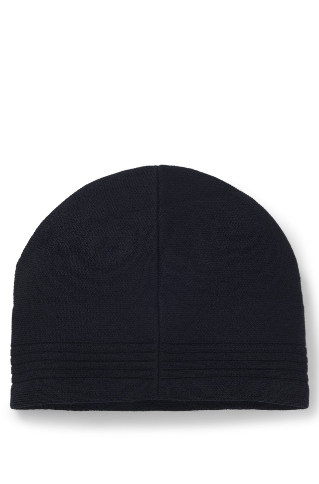 BOSS GREEN Beanie »Afleece Beanie X«, mit gummiertem Logo