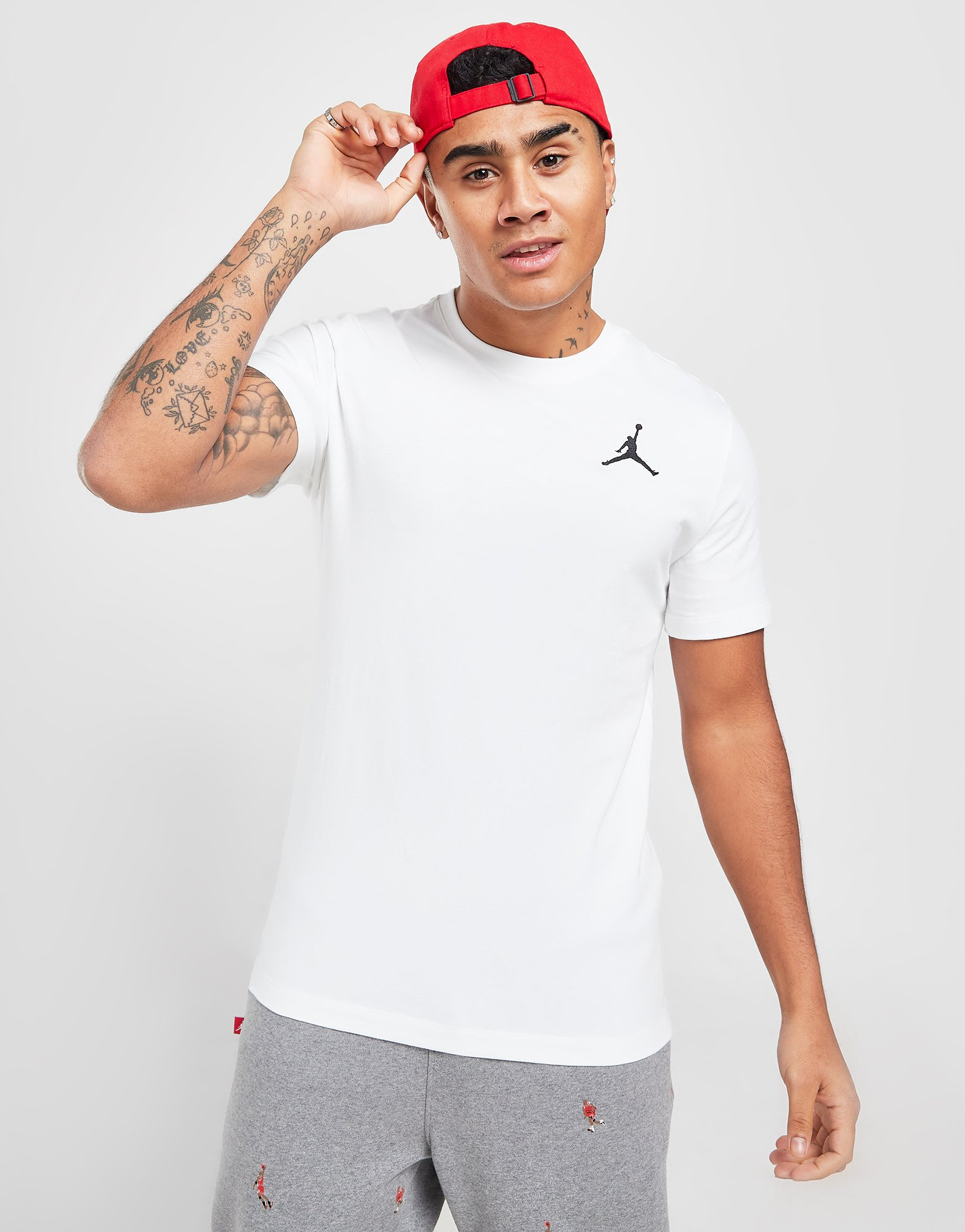 Jordan T-Shirt à Petit Logo Brodé Homme