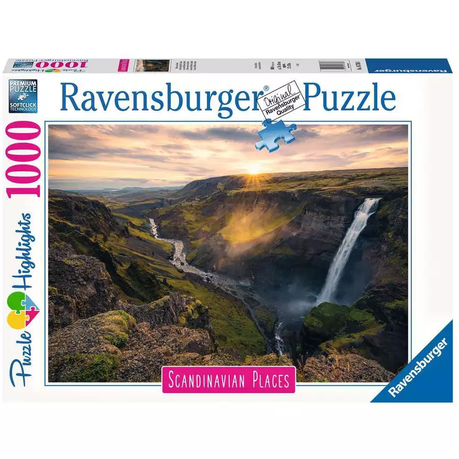 Ravensburger Haifoss auf Island bunt