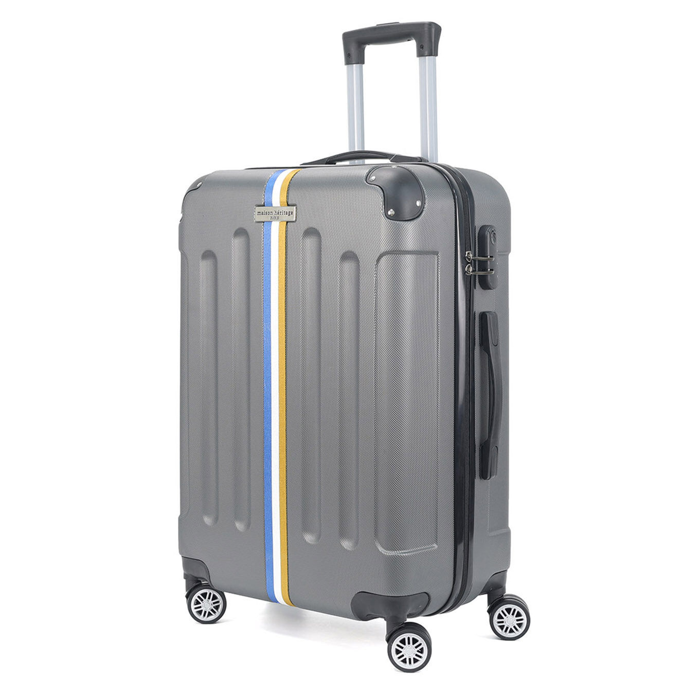 Maison Héritage Valise Cabine 4 roues doubles Rivoli 55 cm gris foncé
