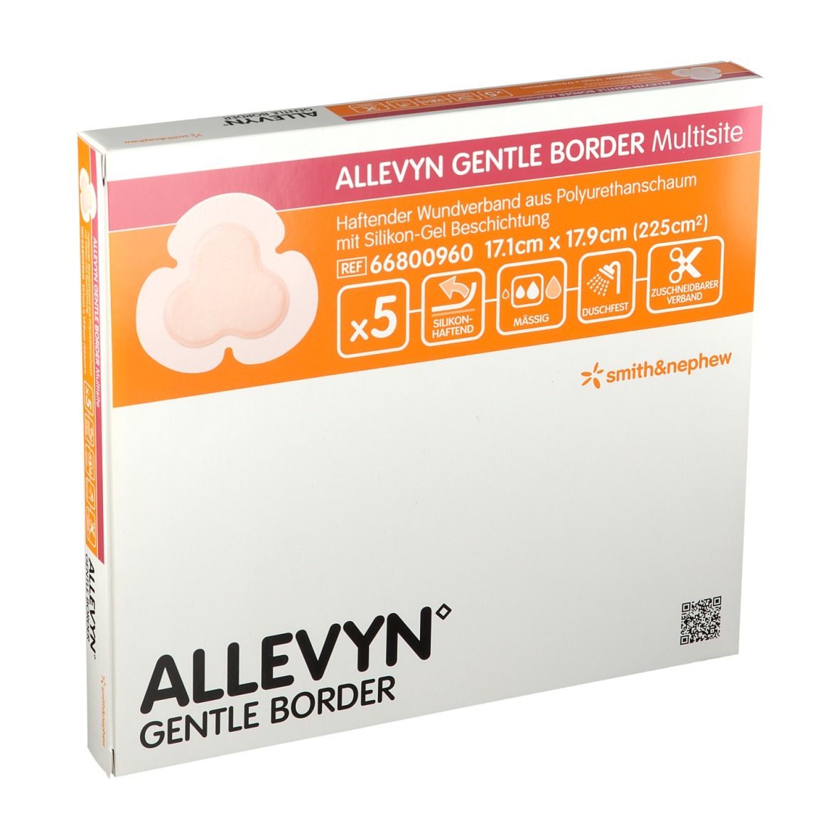 ALLEVYN® Gentle Border Multisite 17,1 x 17,9 cm