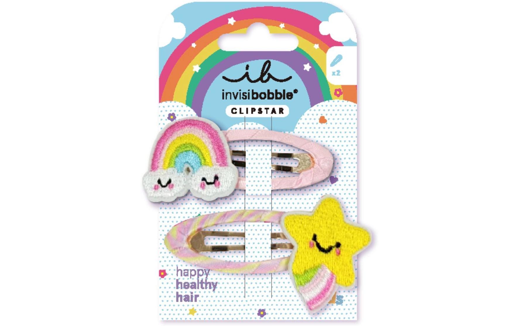 Haarklemme Invisibobble Snap Clip Kids, Happy Sky 2 StückHaar-Accessoires für einzigartige Styles