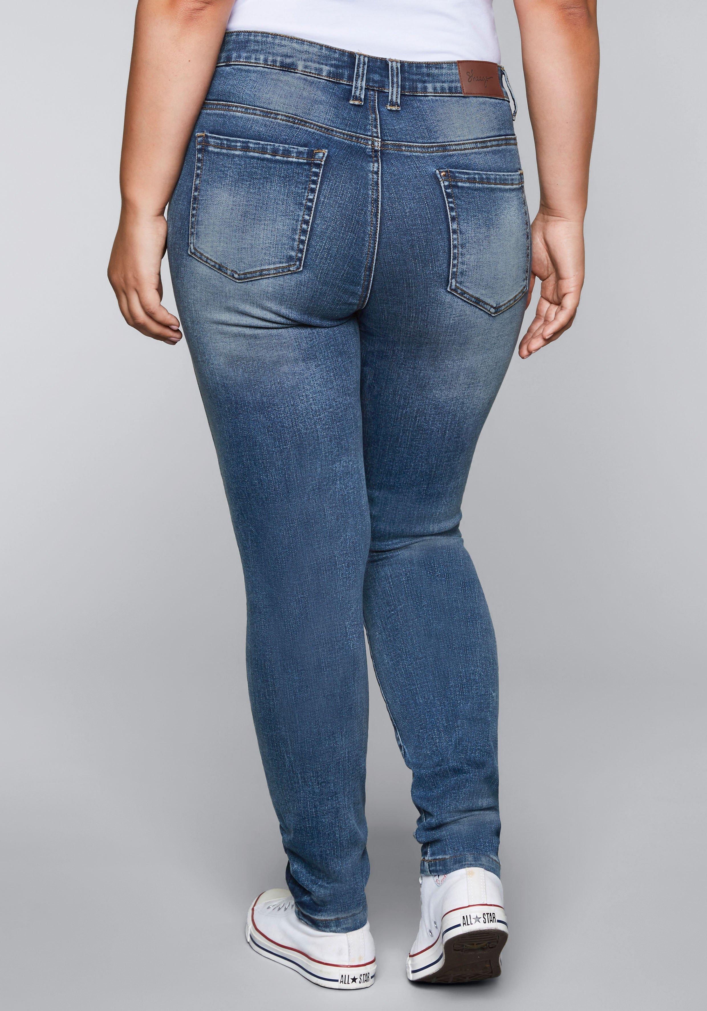 Skinny Stretch-Jeans mit Bodyforming-Effekt