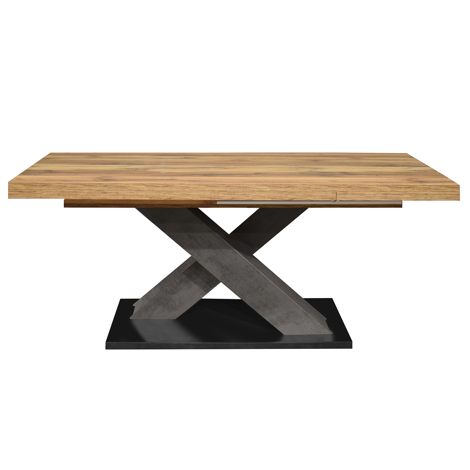 Esstisch - Plankeneiche - graphit - ausziehbar - 160 cm