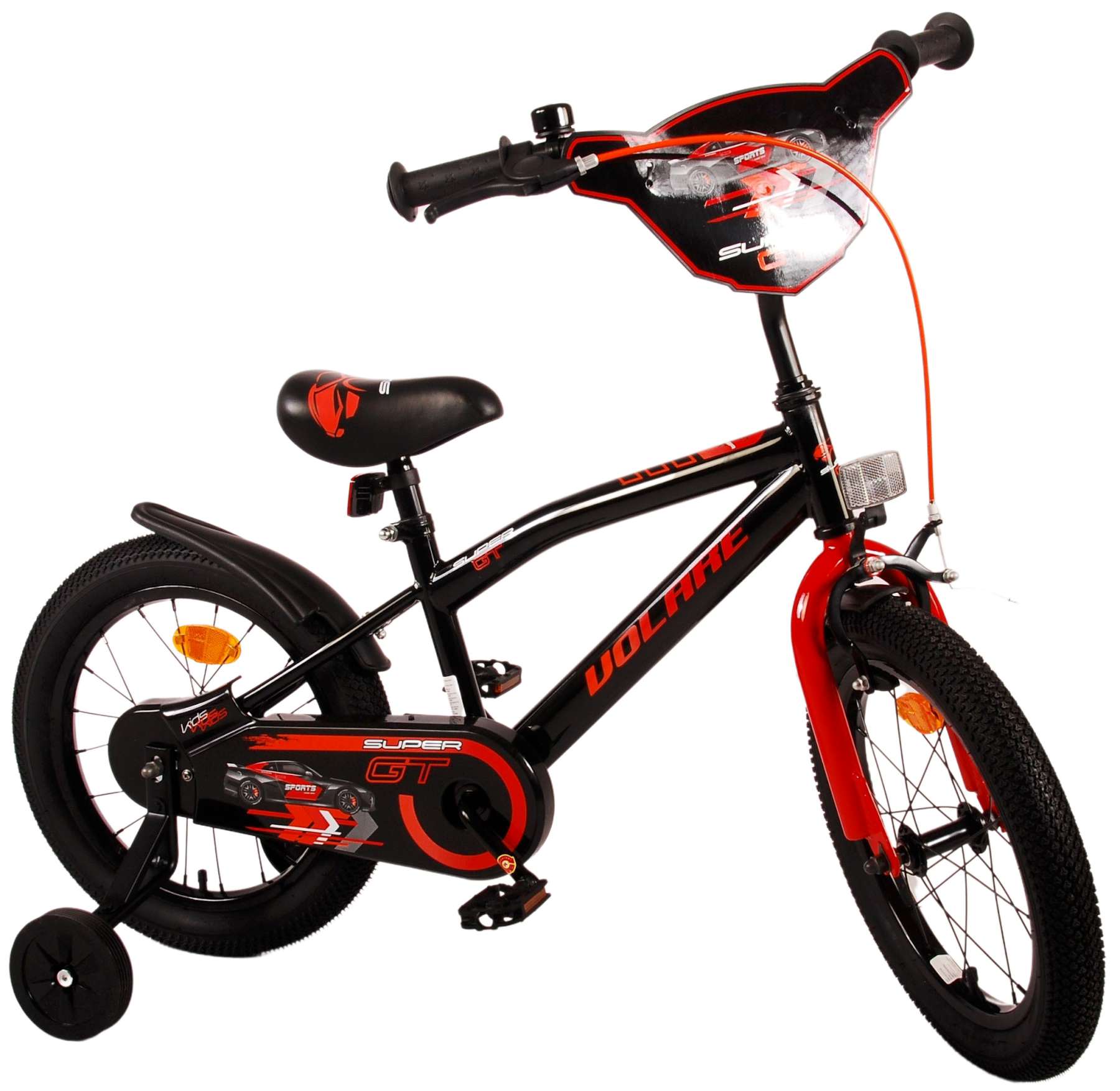 TPFSports Super GT Kinderfahrrad - Jungen - 16 Zoll - Rücktritt + Handbremse - Blau