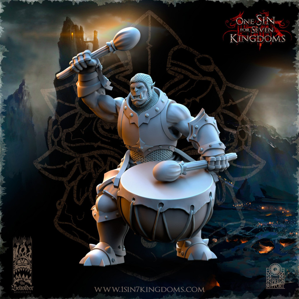 The Beholder Miniatures - Orcs - 8 Guerriers
