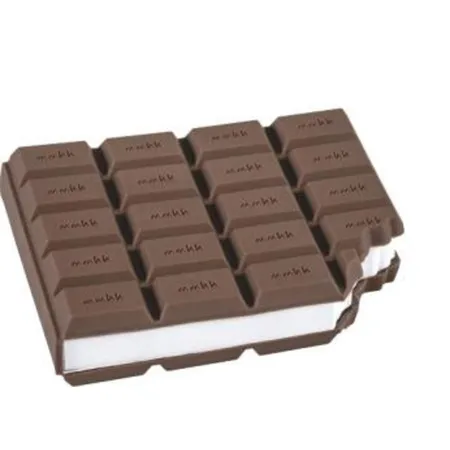 BRUNNEN Haftnotizblock Fun Collection, Schoko-Design, ca. 10 x 9cm, 100 Haftnotizen