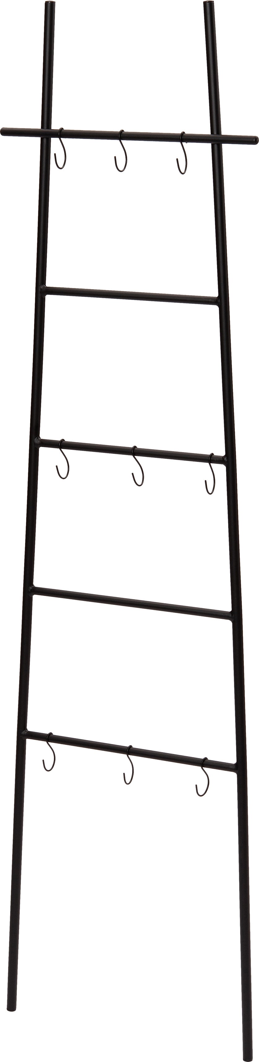 Intratuin decoratieladder zwart 45 x 1 x 160 cm