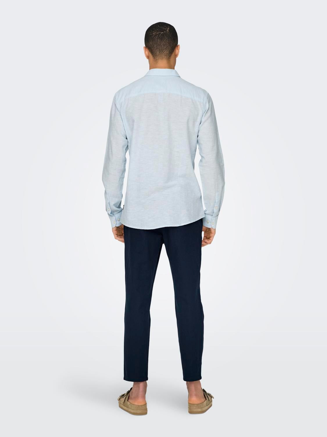 ONSCAIDEN Hemd Cashmere Blue