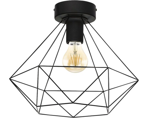 Plafondlamp, 1-lichts, Ø 32,5 cm, Tarbes zwart