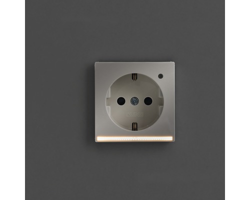 Jung A 1520-O WW LNW fitting met LED oriëntatieverlichting alpinewit