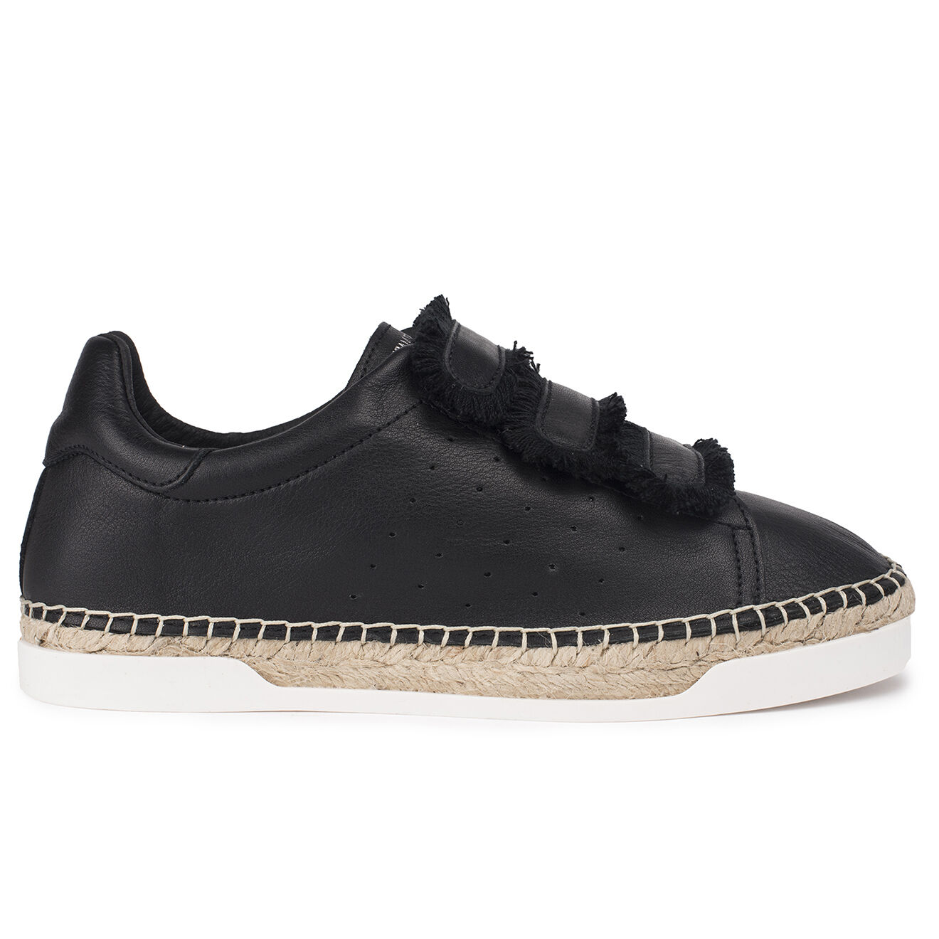 Canal Saint Martin Baskets espadrilles en Cuir Wonder Patty noires