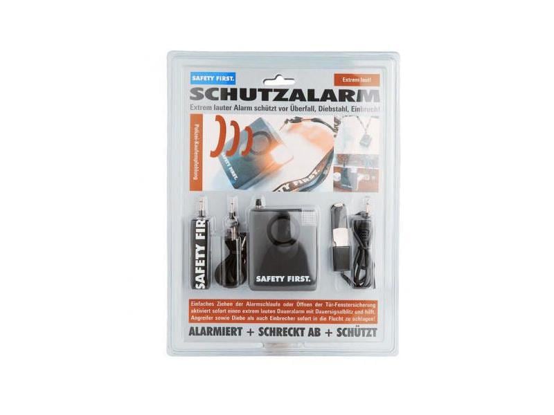 KH Security Personenalarm Safety First universal mobil Mobiler Schutzalarm mit Dauersignalblitz