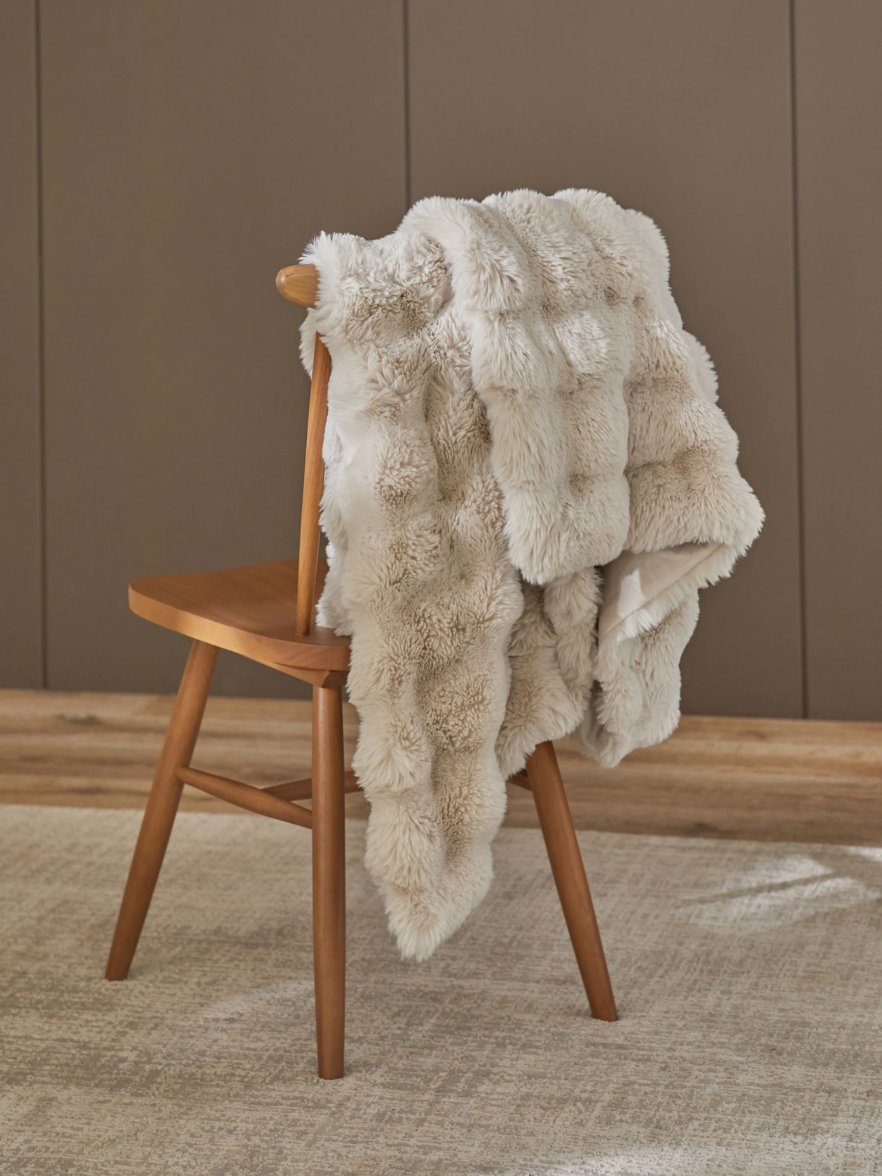 Aspen bedloper van imitatiebont
