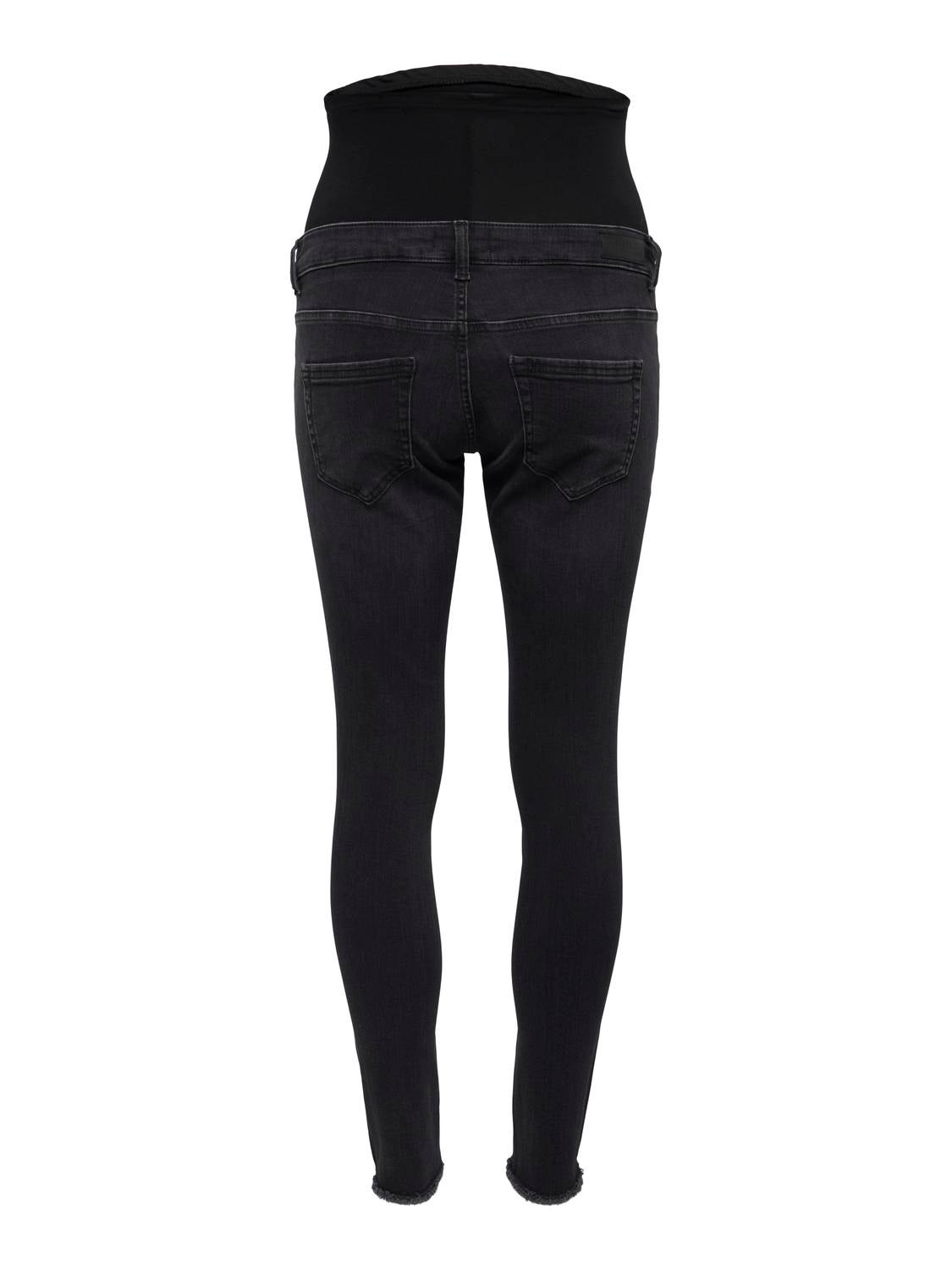 OLMBLUSH Mittlere Taille Skinny Fit Jeans Washed Black