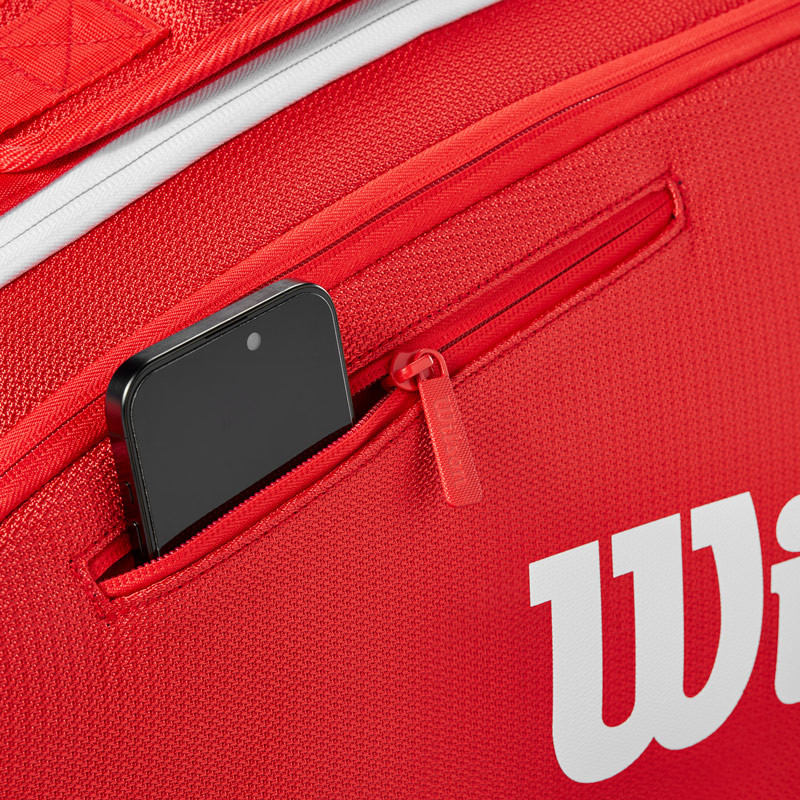 Sac de tennis Wilson 15 pack Super Tour rouge