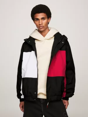 Tommy Remastered Jaqueta Dual Gender Signature Color-Blocked
