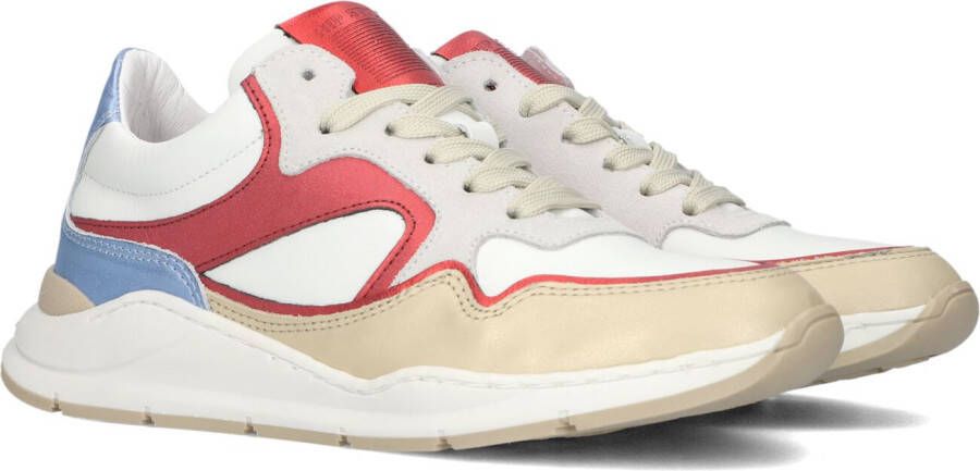 Hip H6355 Lage sneakers Leren Sneaker Meisjes Kids Wit