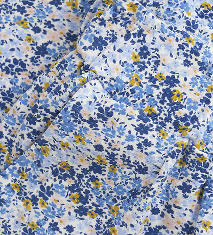 Minymo Hosen - True Blue m. Blumenprint