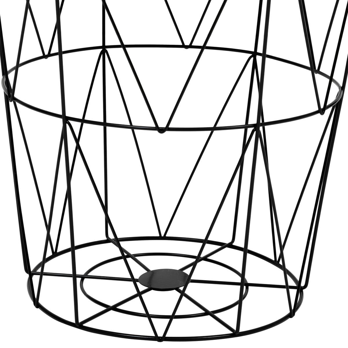 TABLE D APPOINT KUMI NOIR D.40X37X37CM