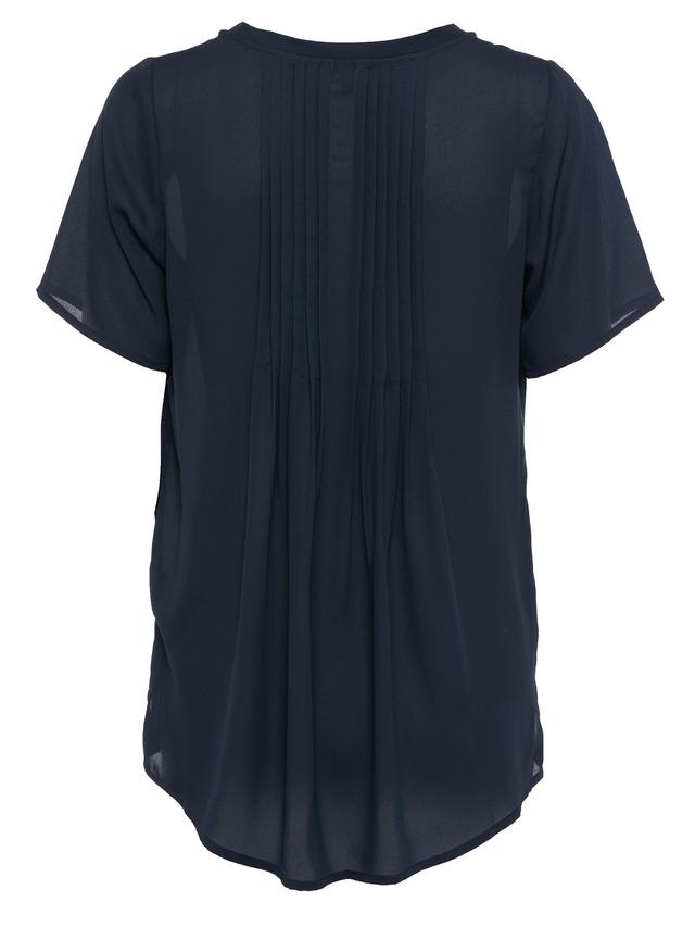 Chiffonbluse mit Biesen