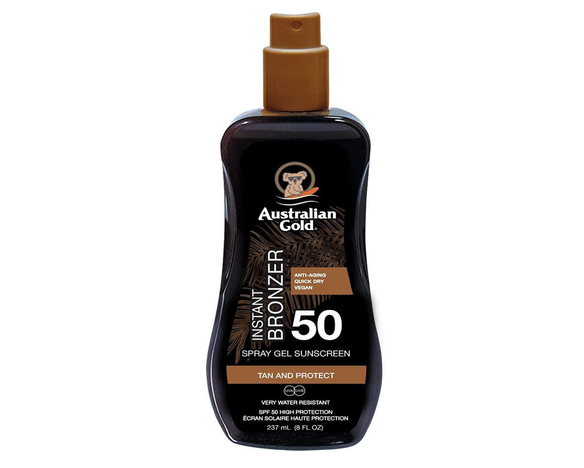 Australian Gold Spray Gel mit Bronzer lsf 50