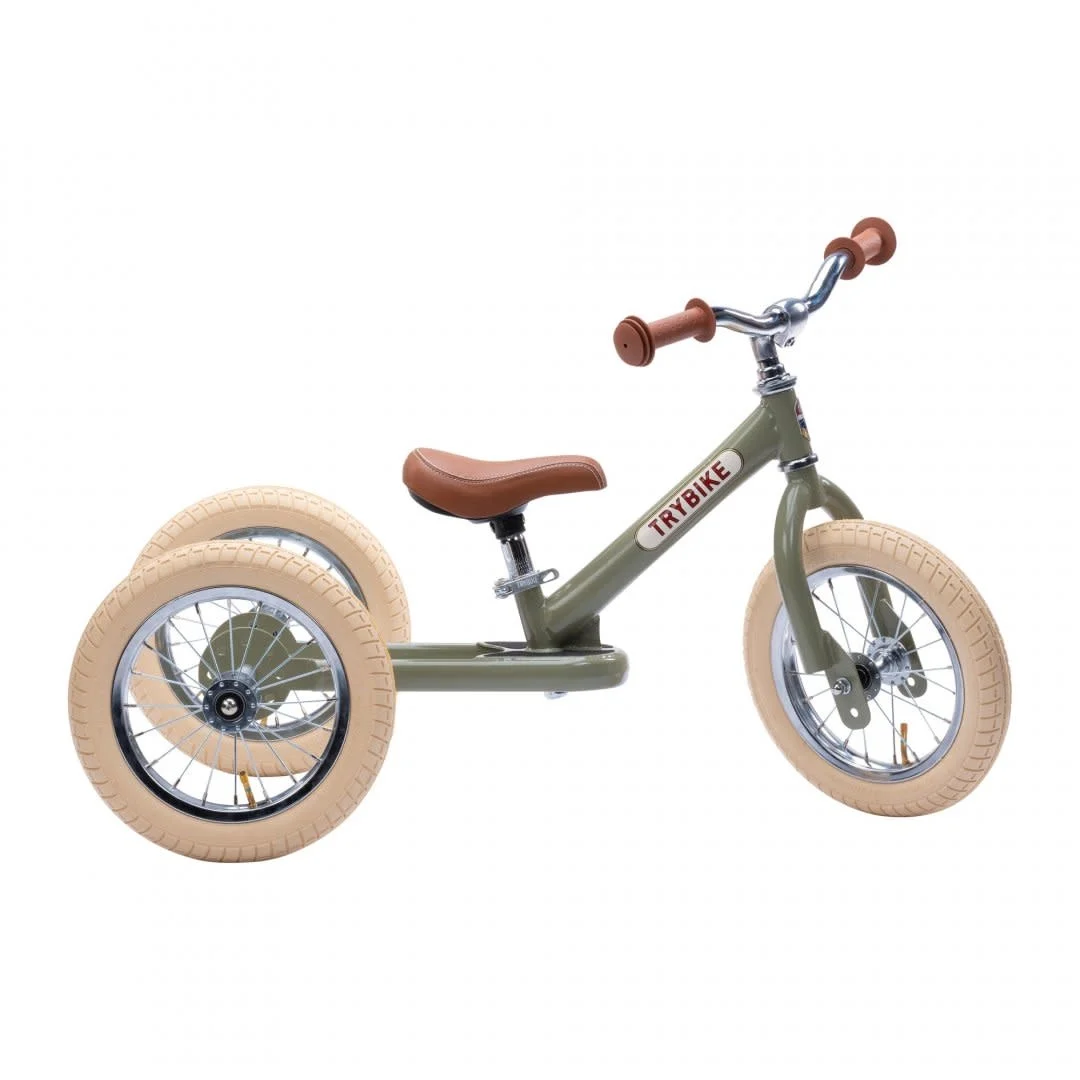 Trybike Trybike Steel Tweewieler - Vintage Green