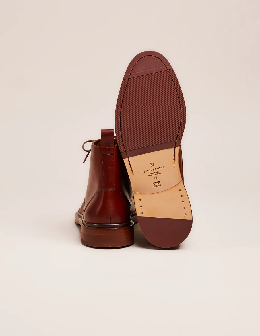Bottines Guillaume - Cuir cognac