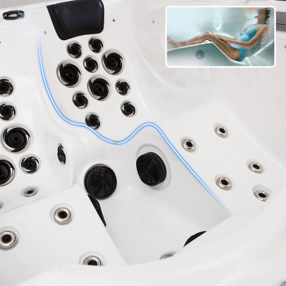 Home Deluxe Outdoor-Whirlpool BEACH PURE