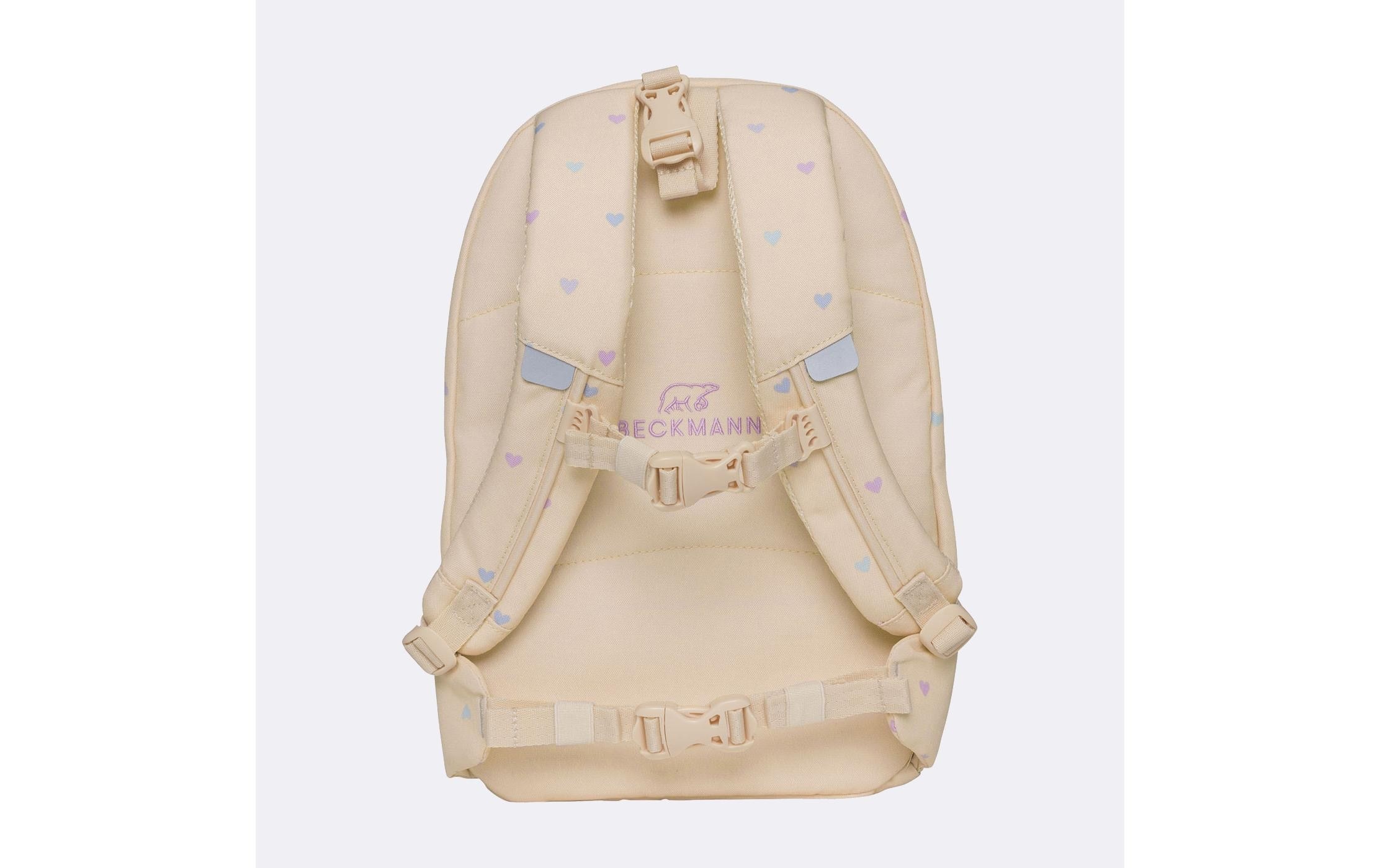 Beckmann Schulrucksack »Classic Yellow Heart 6-teilig« Reflektoren