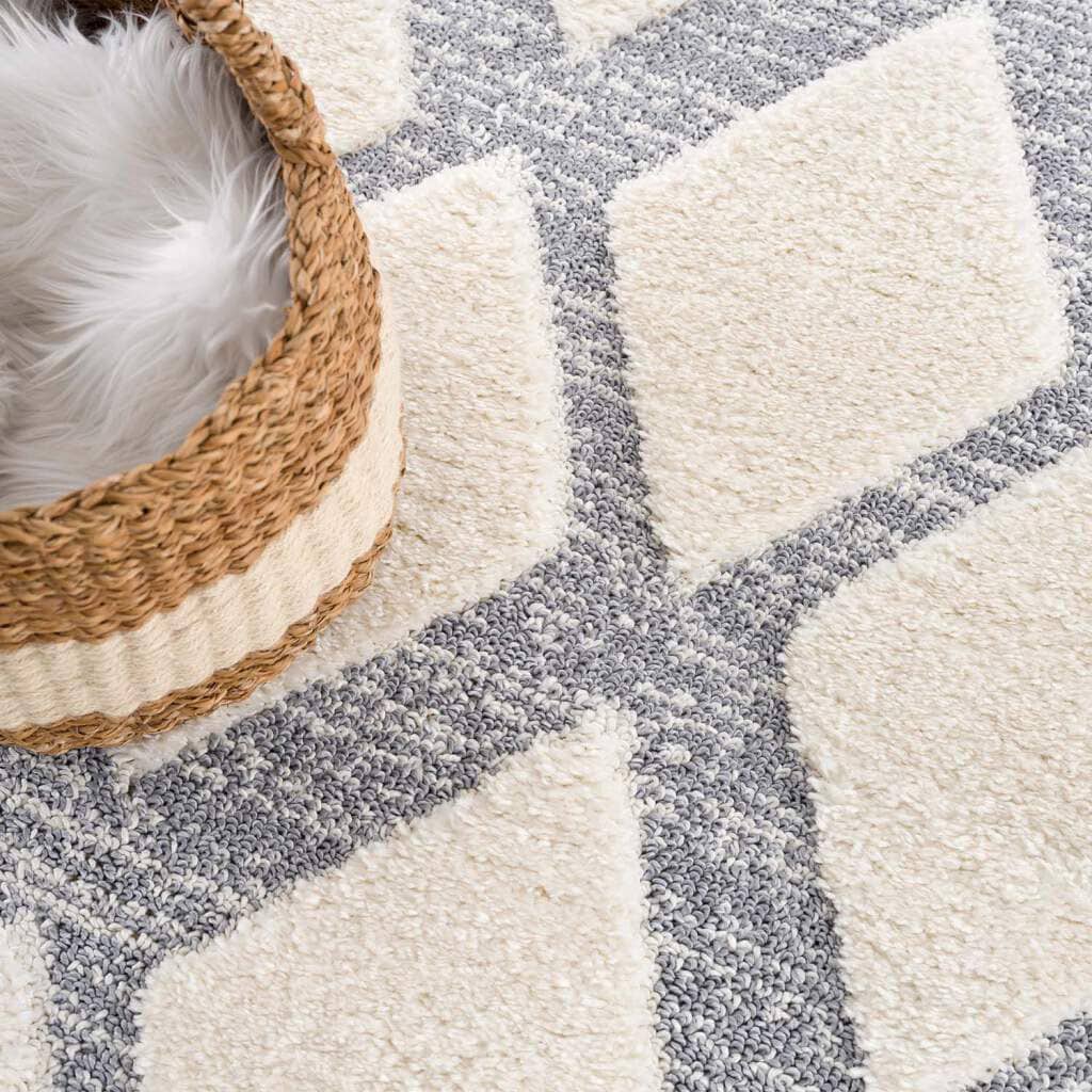 Carpet City Hochflor-Teppich »Focus 4497« rund 20 mm Höhe Boho-Teppich, Hochtief-Muster/ 3D-Effekt, für Wohnzimmer, Schlafzimmer