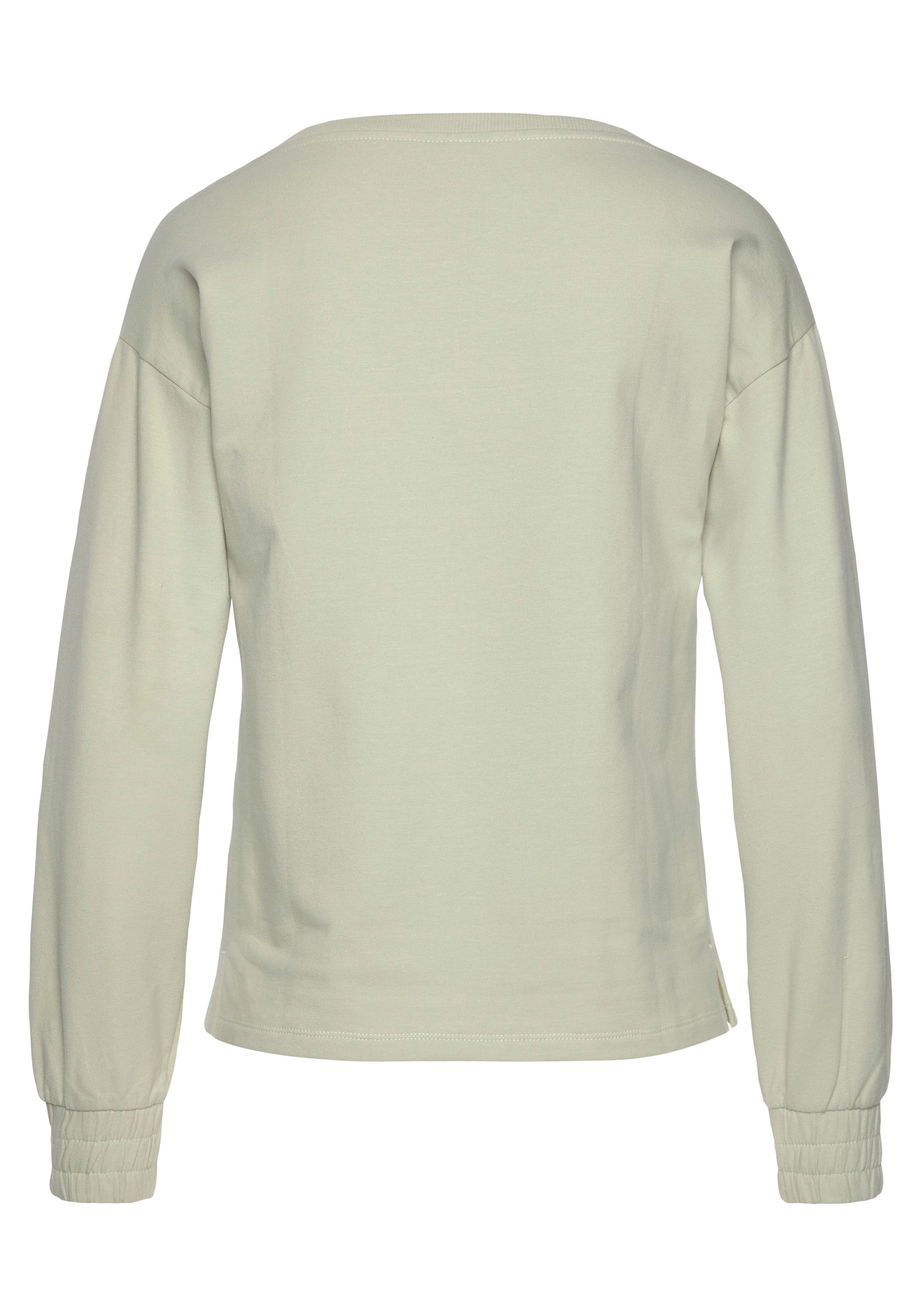 Bench. Loungewear Sweatshirt , mit gerafften Ärmelbündchen, Loungeanzug
