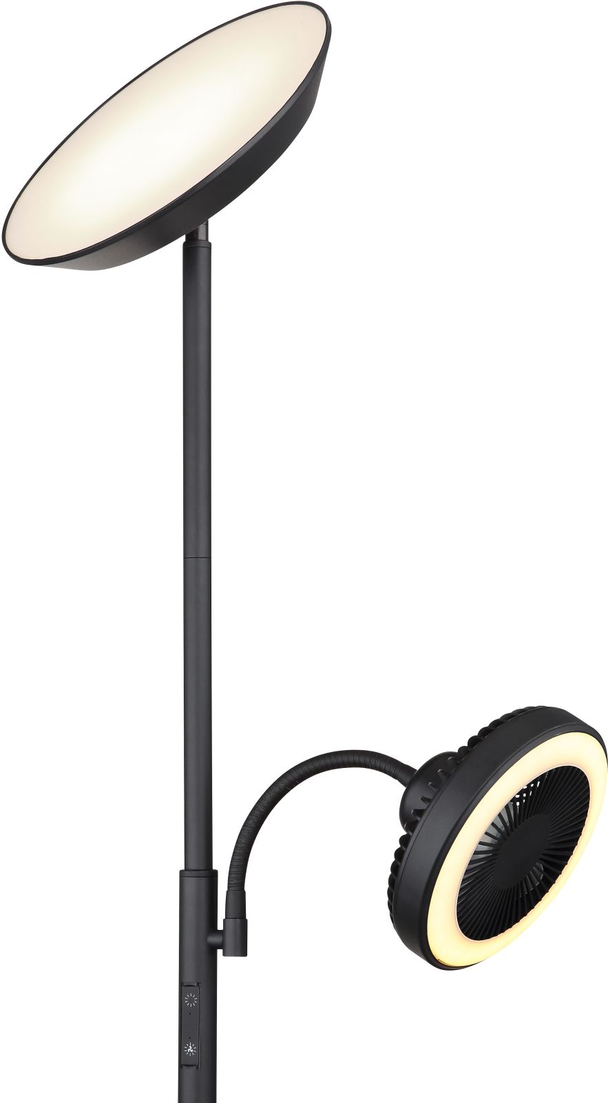 LED-Deckenfluter - schwarz matt - dreh- und schwenkbar