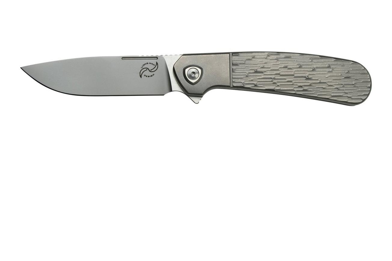 Liong Mah L1 Textured Titanium, L1-TT zakmes