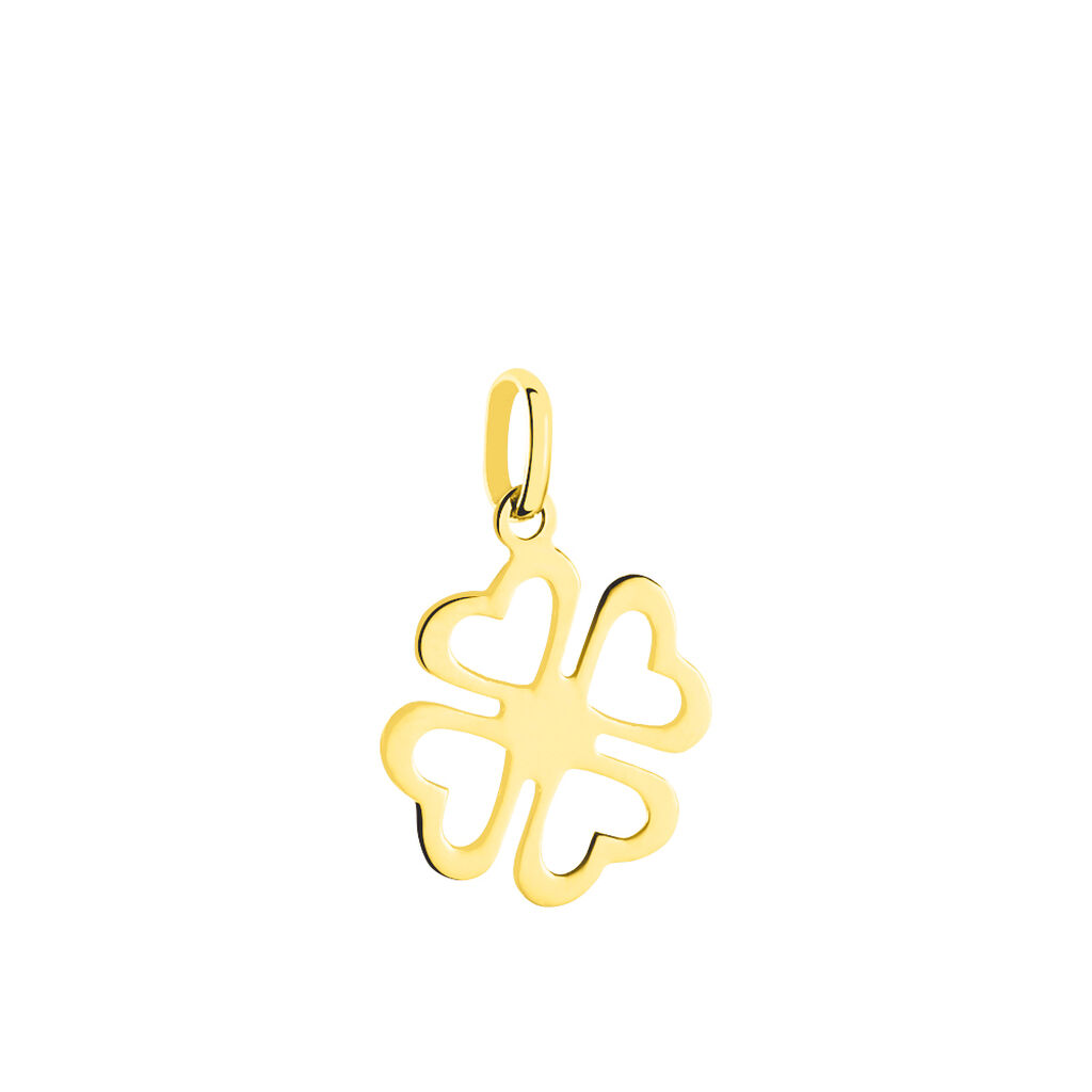 Pendentif Koulmia Trefle Or Jaune
