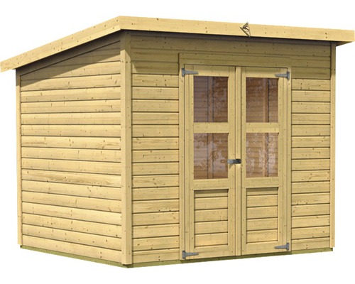 Karibu Merseburg 5 tuinhuis, 265 x 236 cm, naturel