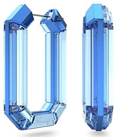 Swarovski - Lucent Oorbellen - Kristal - Aluminium - Blauw - 4,9 cm