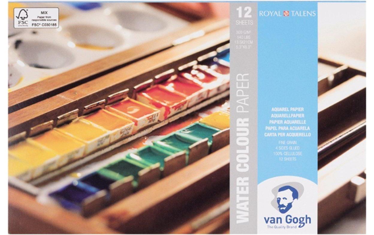 Aquarellblock 13.5 x 21 cm 13.5 x 21 cmAquarellpapier aus 25% Baumwolle