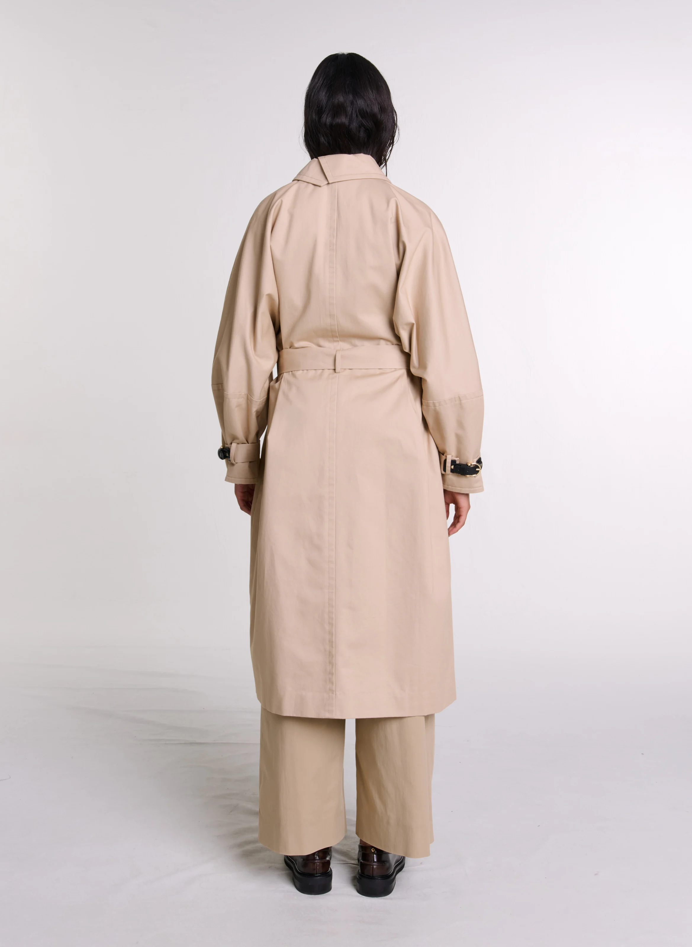 Trench oversize en coton | Beige