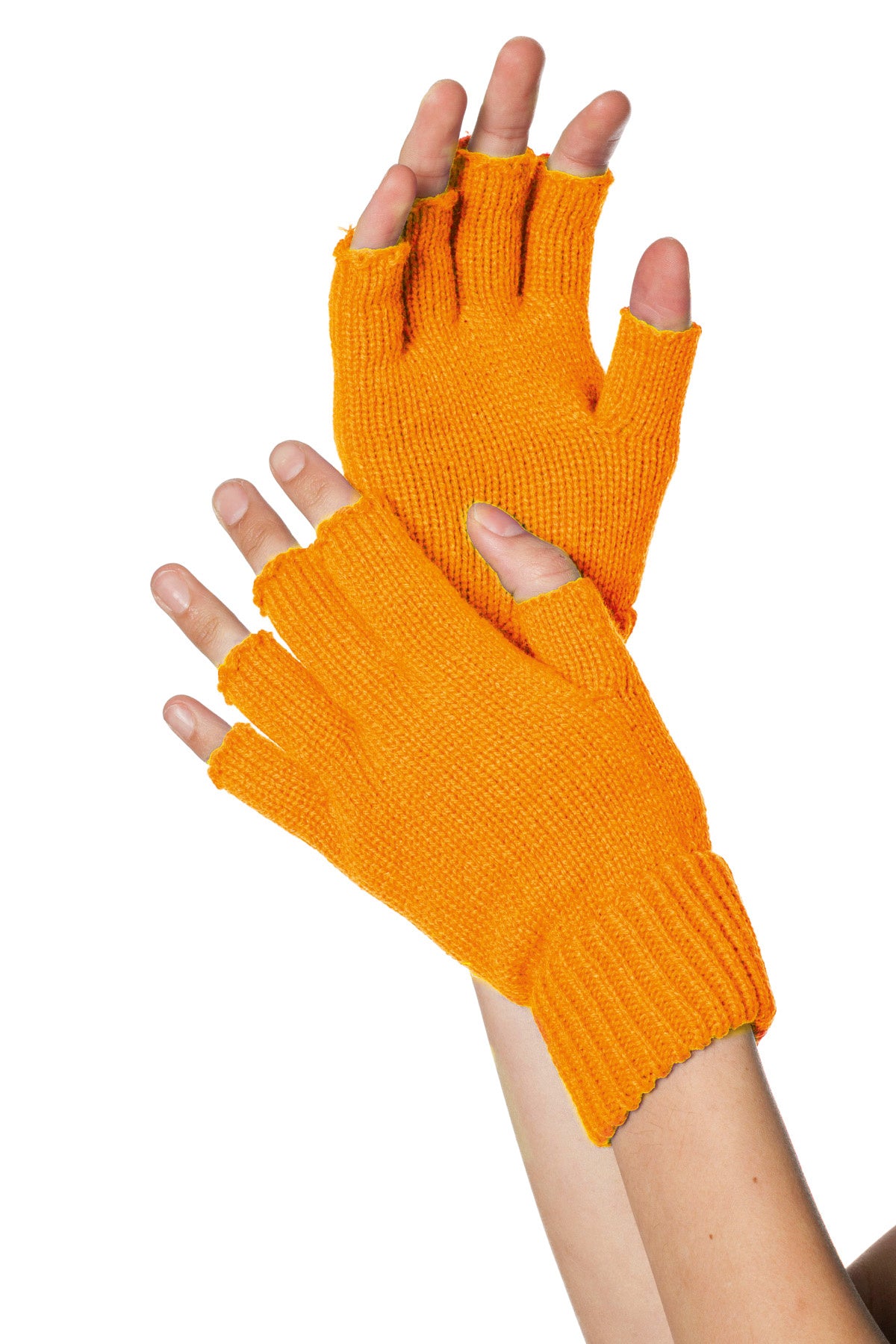Neon Oranje Handschoenen Vingerloos