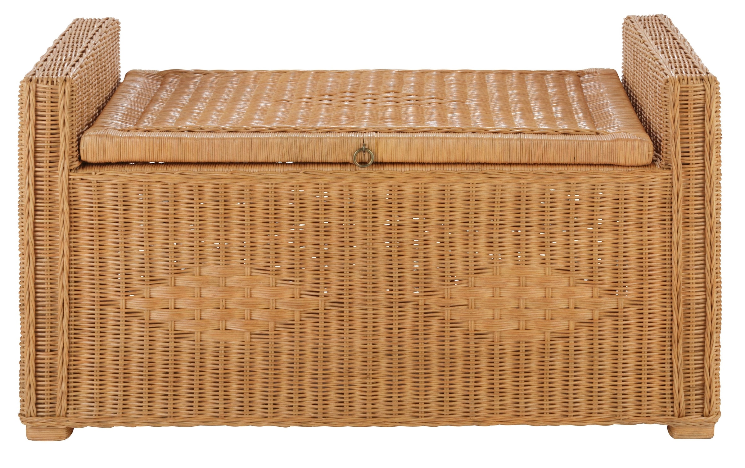 Home affaire Sitztruhe »Schönerempfang, TOPSELLER!« Rattan-Bank, OTTOs Choice,  Belastbar bis max. 80 Kg, mit Stauraum