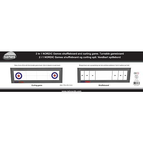 Shuffleboard/curling 2-i-1 NORDIC Games